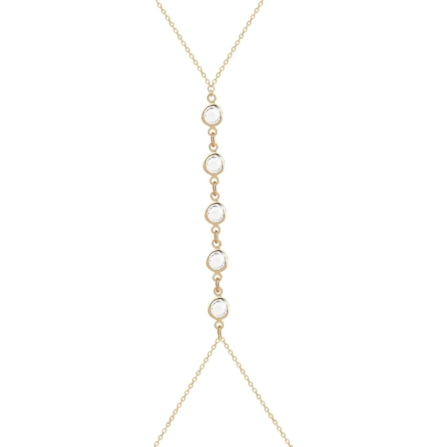 Body Jewelry For Women - Summer Beach Crystal Belly Waist Chain,