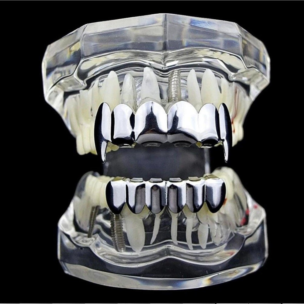 New Top Bottom Set Teeth Grill - Body Jewelry Unique ulasan dan harga
