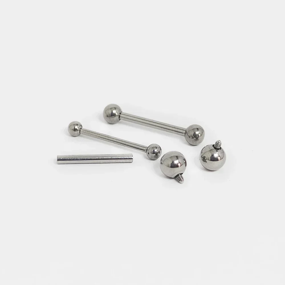 F136 Titanium Piercing 14G Bar - Tongue Barbell Straight ulasan dan harga