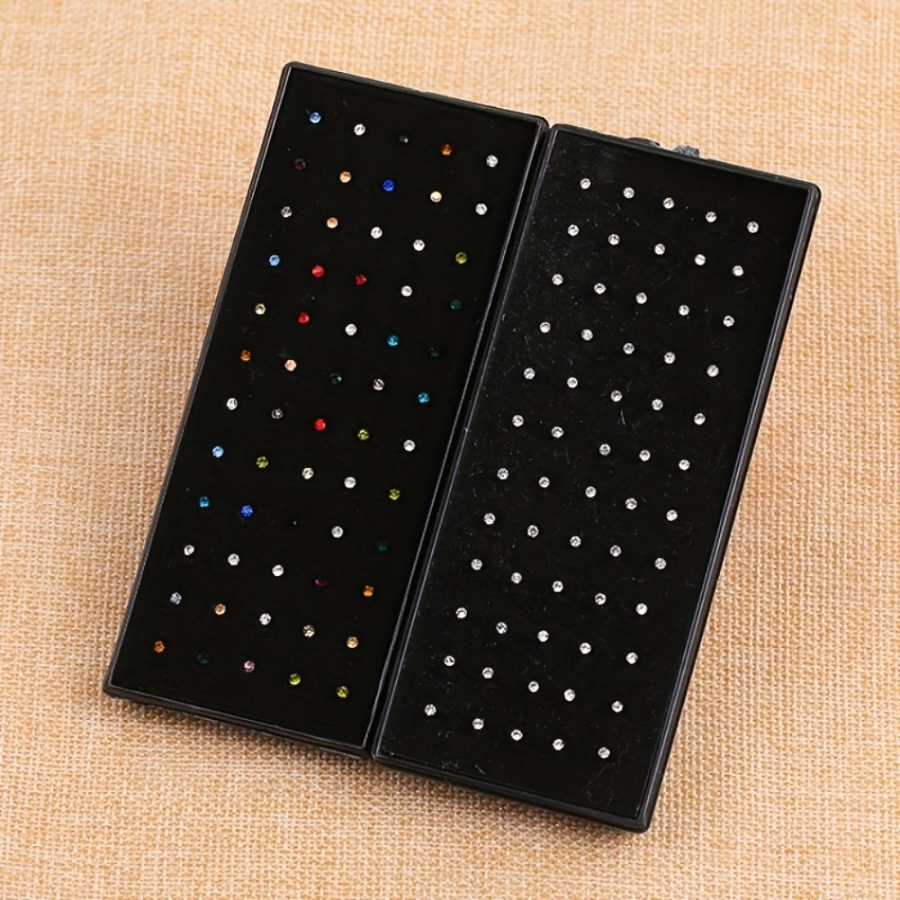60pcs Nose Ring Set Stud Earri - Body Jewelry In Store ulasan dan harga