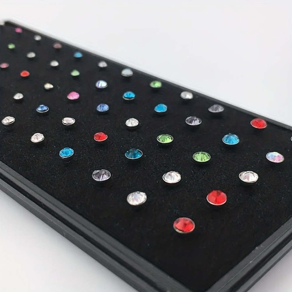 60pcs Nose Ring Set Stud Earri - Body Jewelry In Store ulasan dan harga