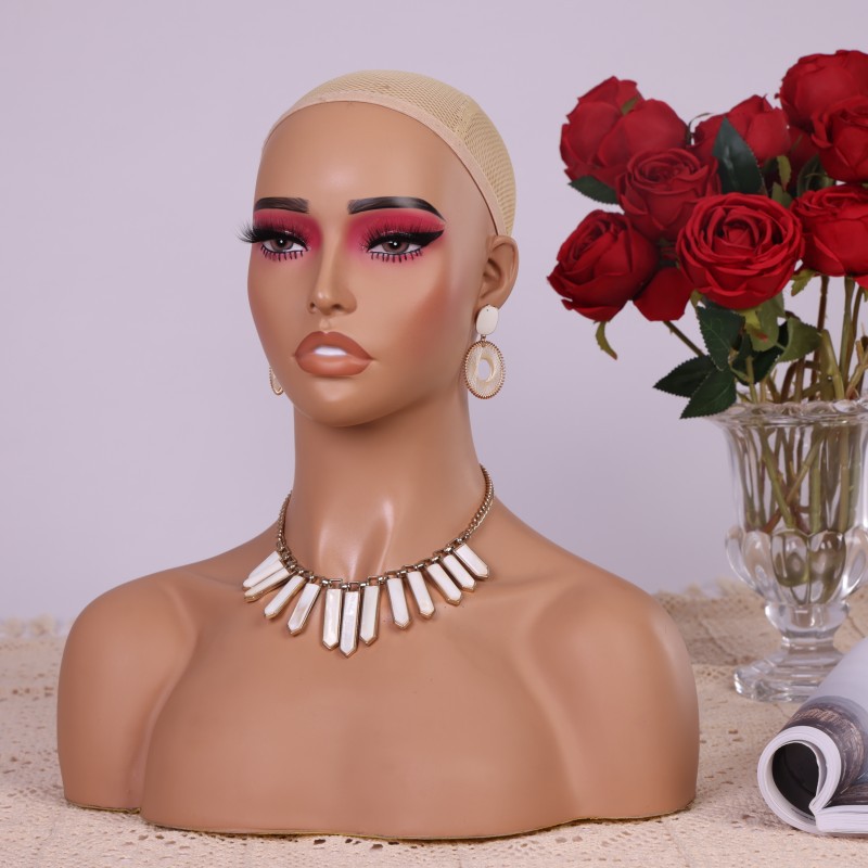 PVC Half Body Mannequin Head w - Body Jewelry In Store ulasan dan harga