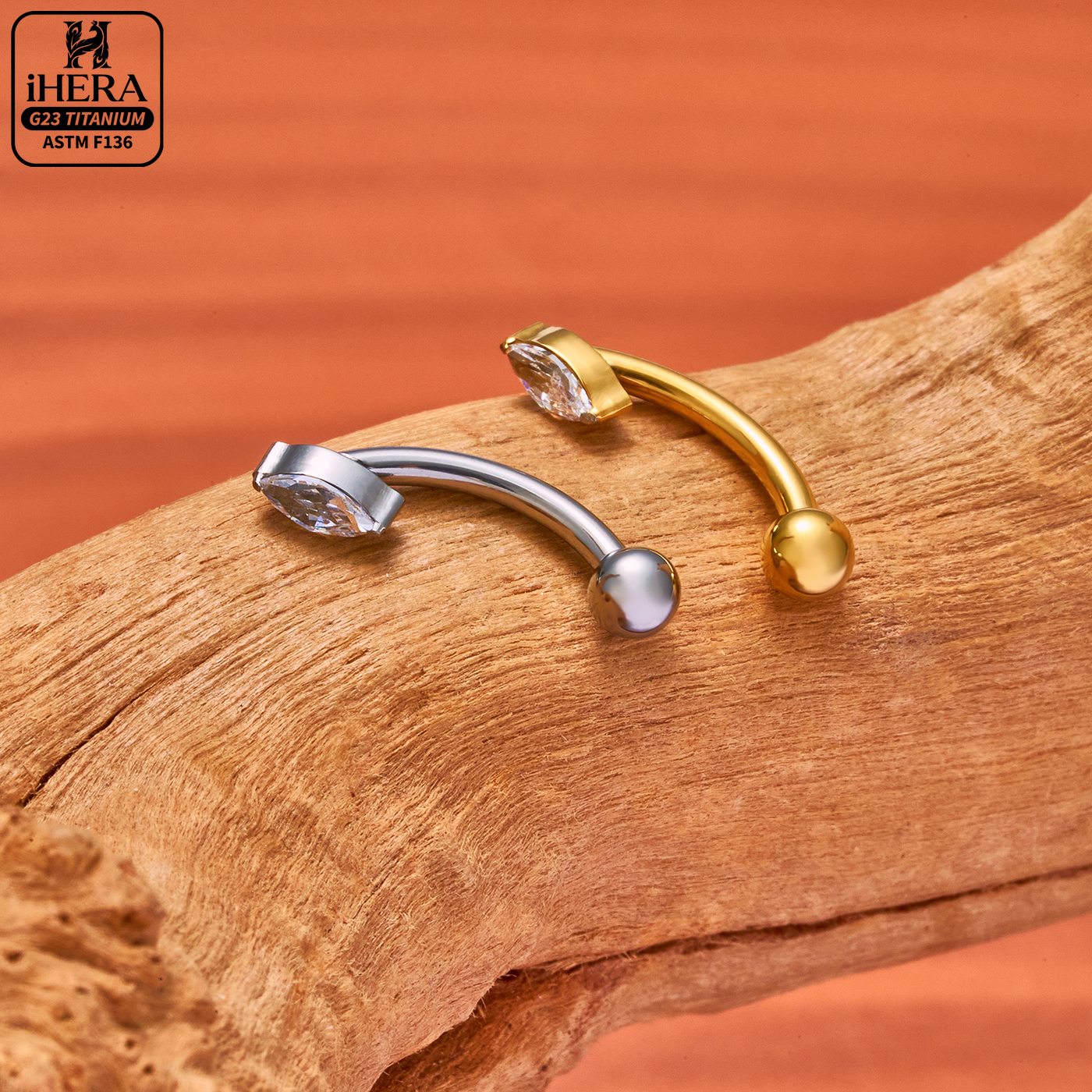 Classic Basic G23 Titanium Spa - Body Jewelry Vertical Labret ulasan dan harga