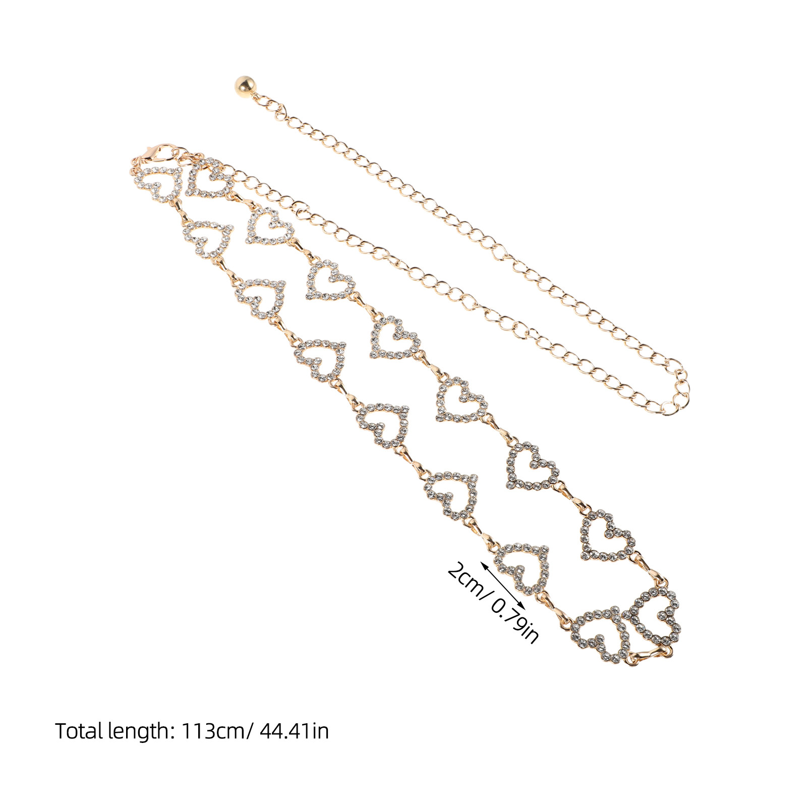 Adjustable Waist Chain Rhinest - Body Jewelry For Women ulasan dan harga