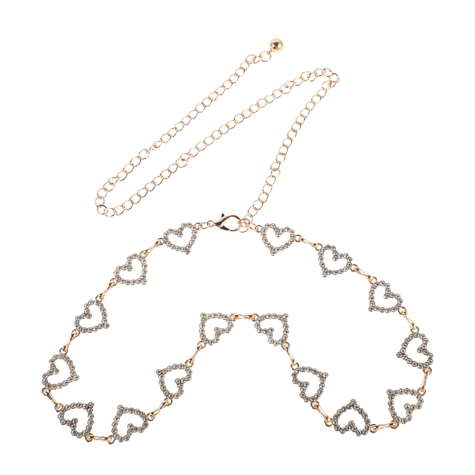 Adjustable Waist Chain Rhinest - Body Jewelry For Women ulasan dan harga