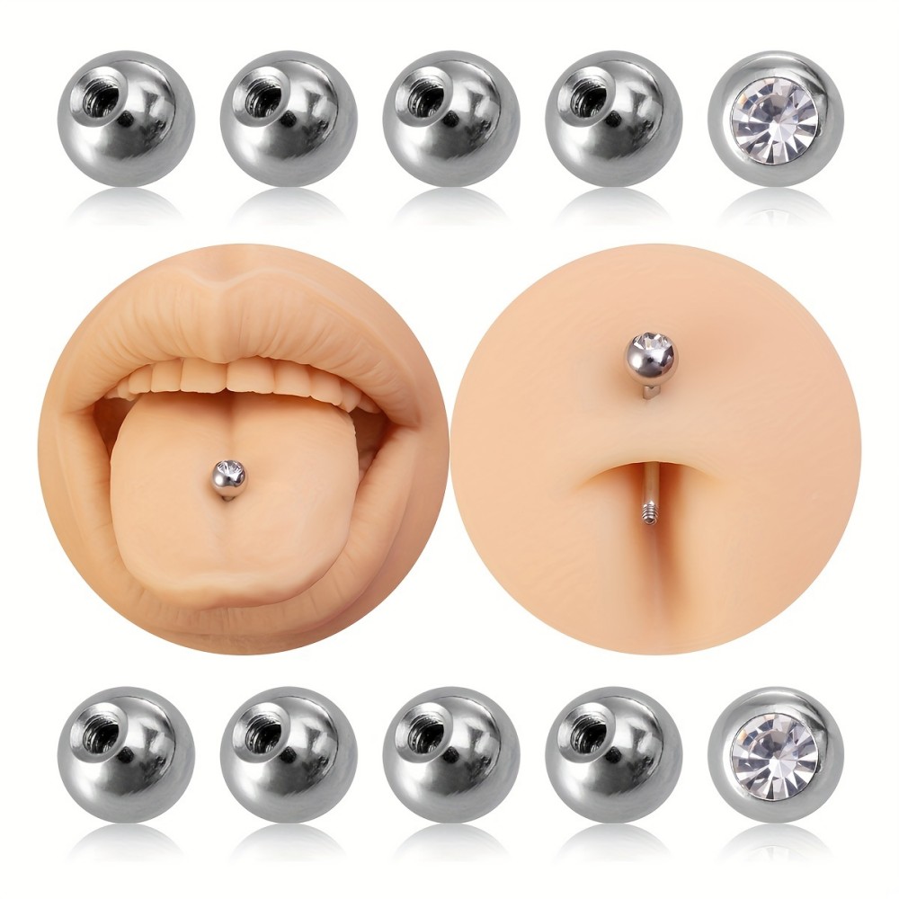 10pcs Piercing Balls 3mm 5mm S - Body Jewelry In Store ulasan dan harga
