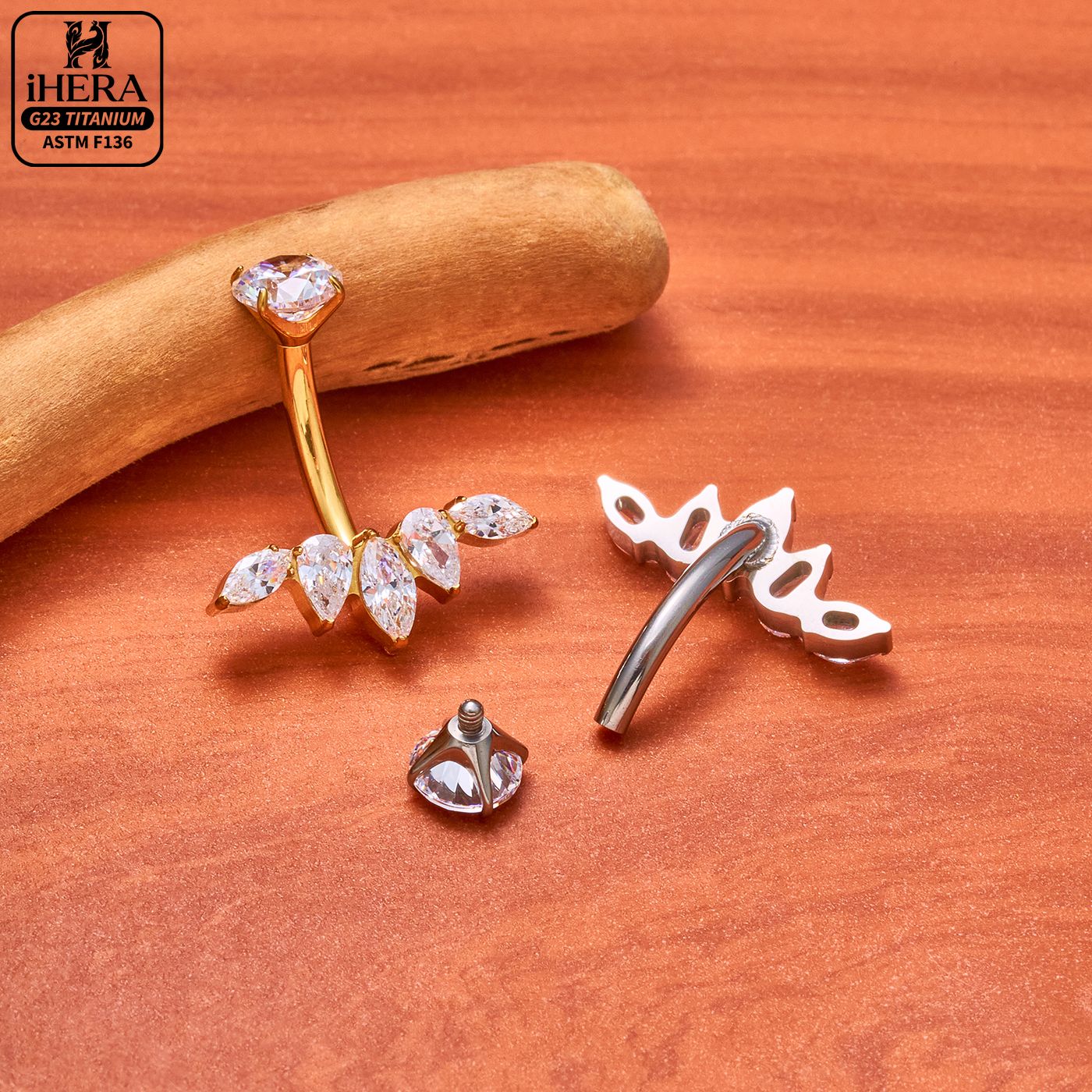 Classic Basic G23 Titanium Spa - Rook Curved Barbell ulasan dan harga