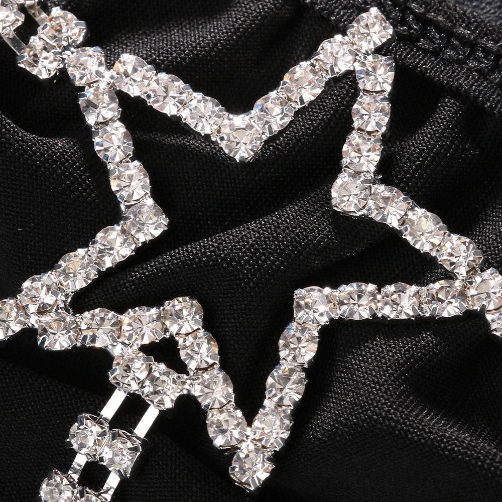 Sexy Crystal Star Waist Thong  - Body Jewelry For Women ulasan dan harga
