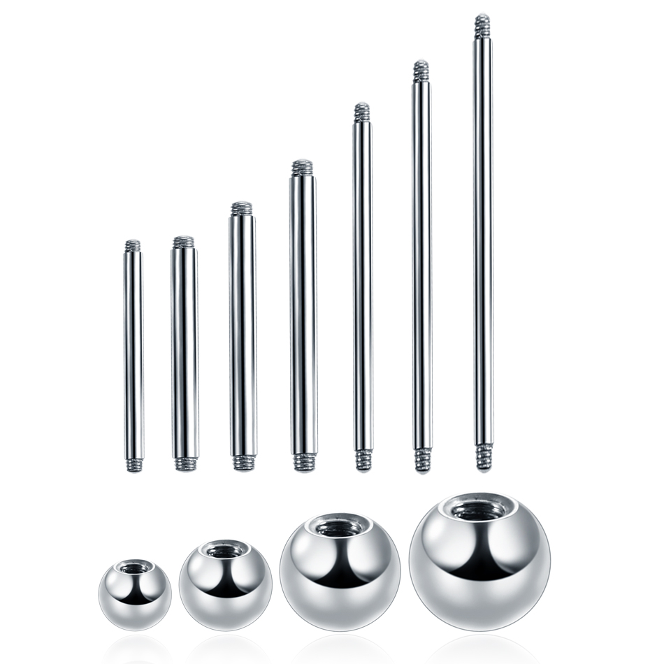 1PC G23 Titanium Straight Barb - Tongue Barbell Straight ulasan dan harga
