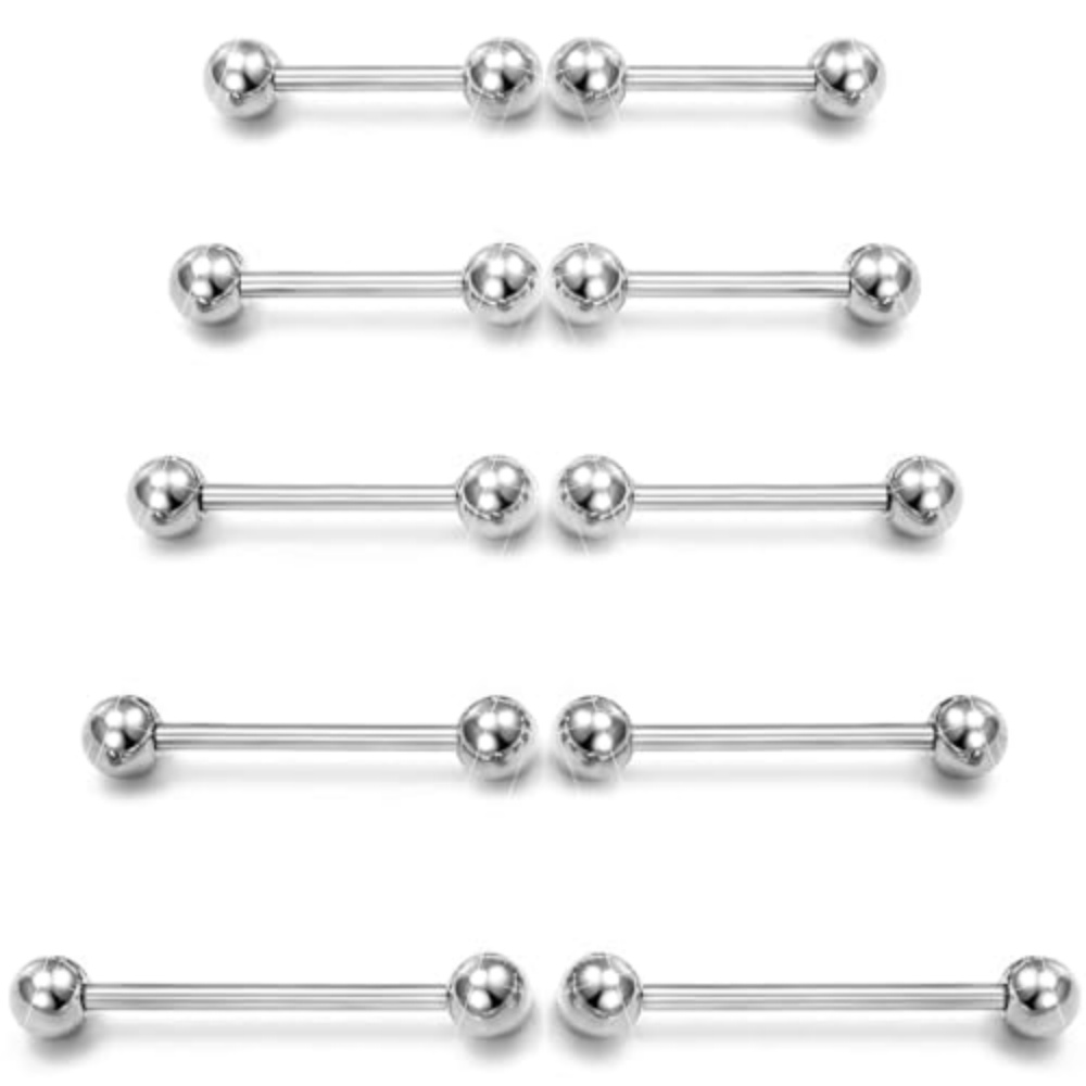 14G Surgical Steel Straight Ba - Tongue Barbell Straight ulasan dan harga