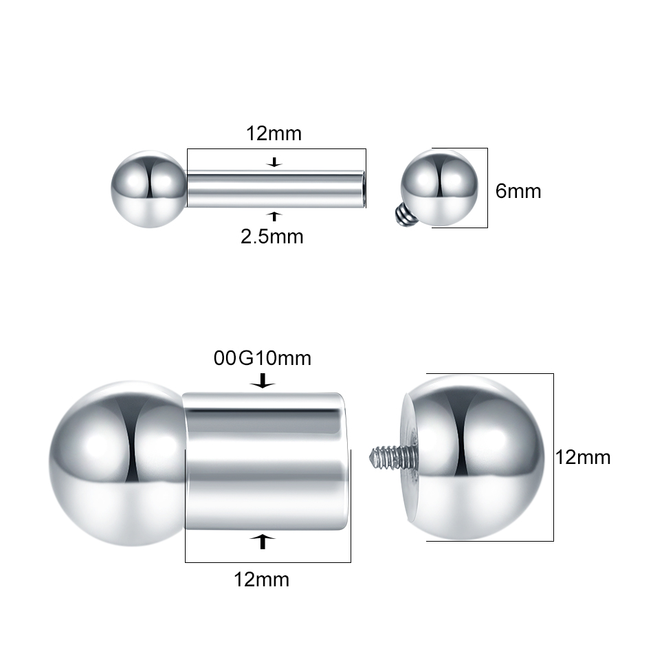 1PC Steel Big Size Genital Str - Tongue Barbell Straight ulasan dan harga