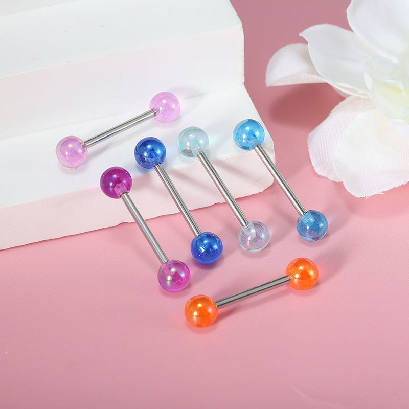 50pcs/lot Stainless Steel Stra - Tongue Barbell Straight ulasan dan harga