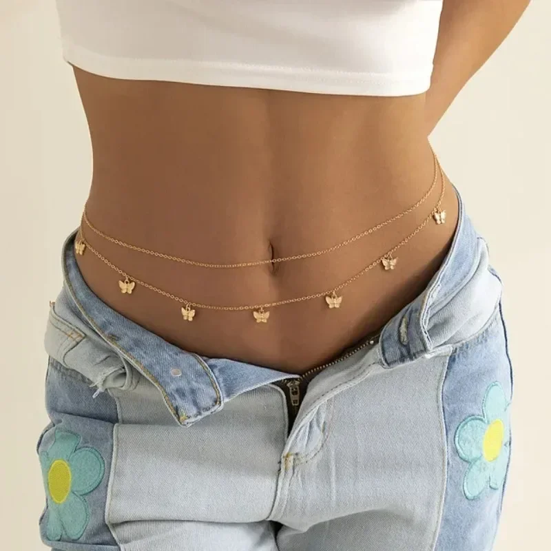 New Charm Sexy Double Layer Bu - Body Jewelry In Bulk ulasan dan harga