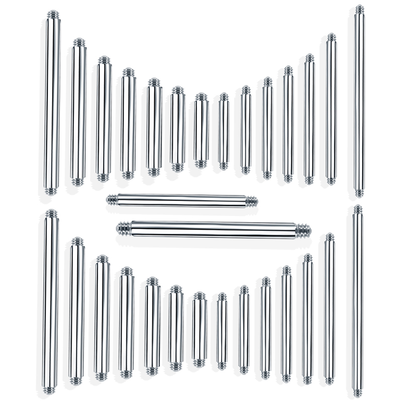 10PCS 4-42mm 316L Surgical Ste - Tongue Barbell Straight ulasan dan harga