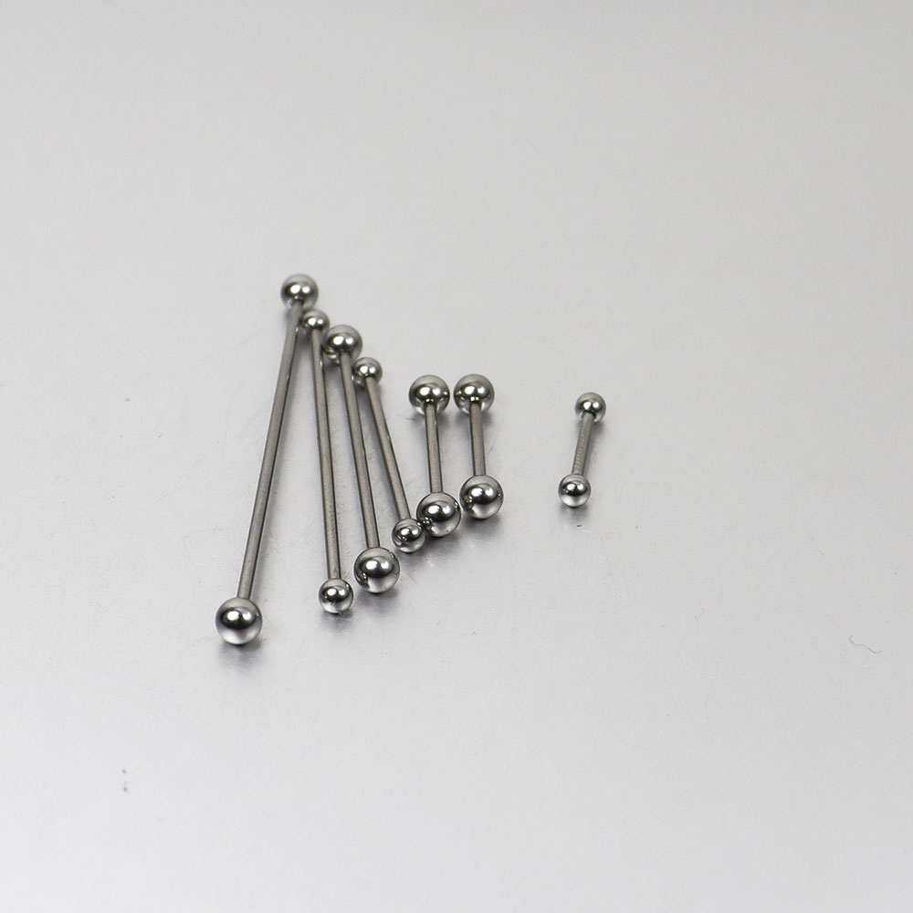 2 Pieces 0.8mm Stainless Steel - Tongue Barbell Straight ulasan dan harga