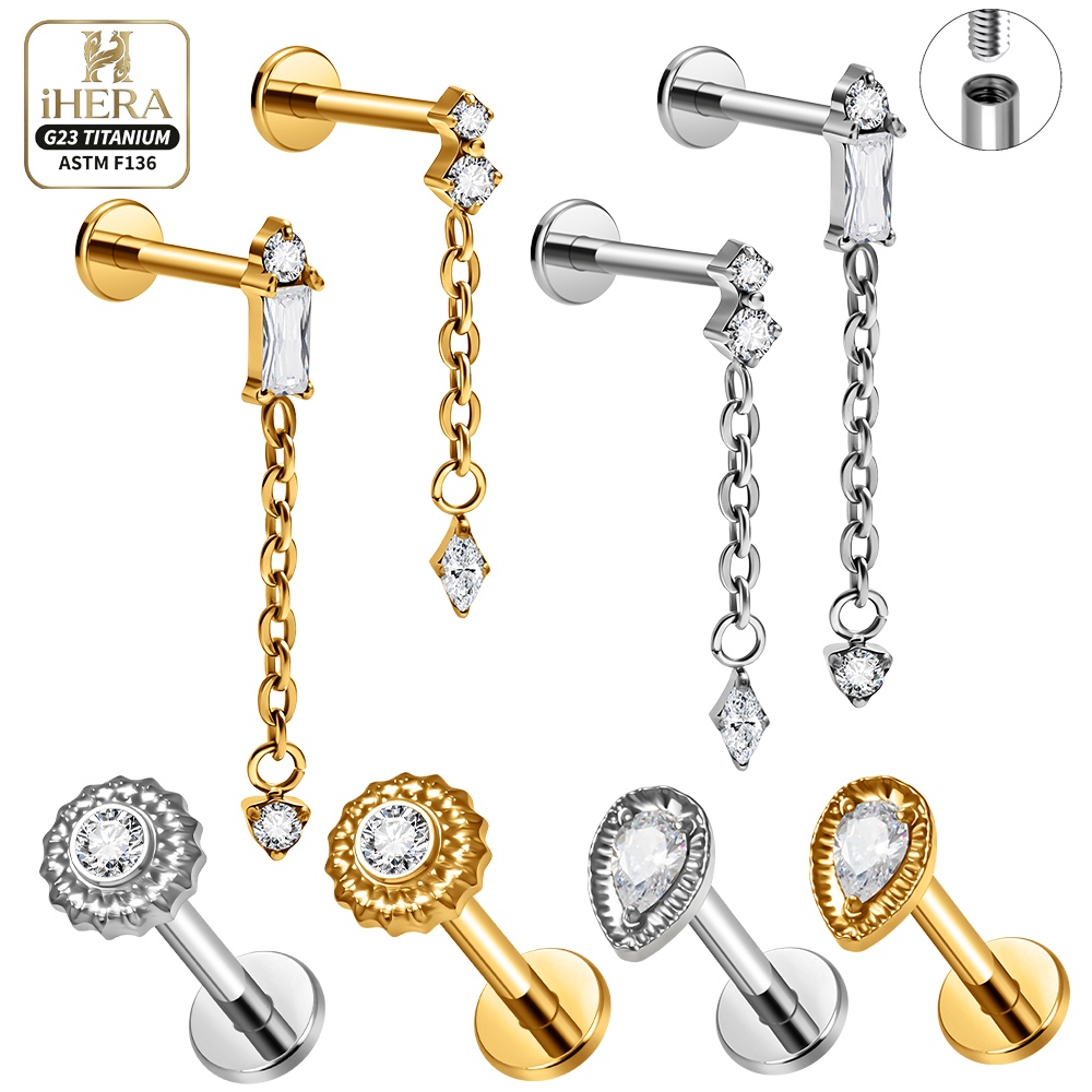 G23 Titanium Tiny Teardrop Dan - Rook Curved Barbell ulasan dan harga