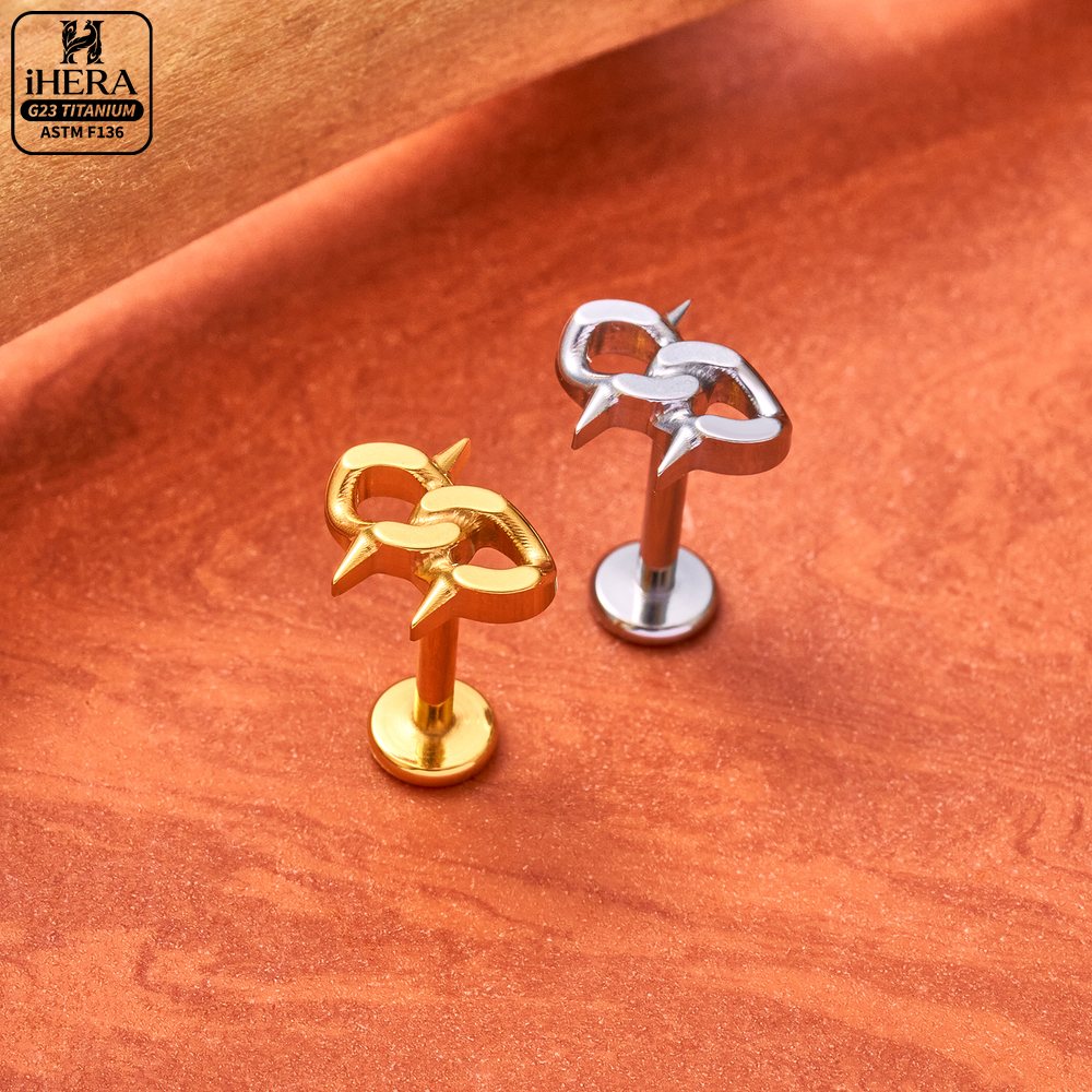 G23 Titanium Tiny Teardrop Dan - Rook Curved Barbell ulasan dan harga