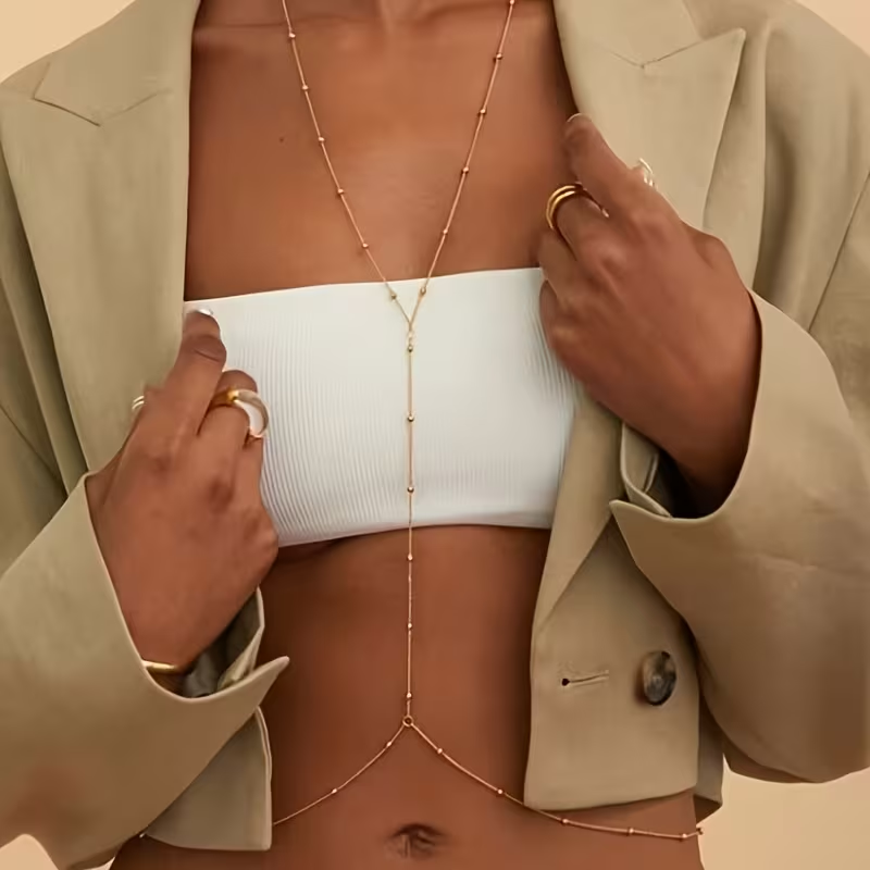 Fashion Simple Bead Chain Bohe - Body Jewelry In Bulk ulasan dan harga