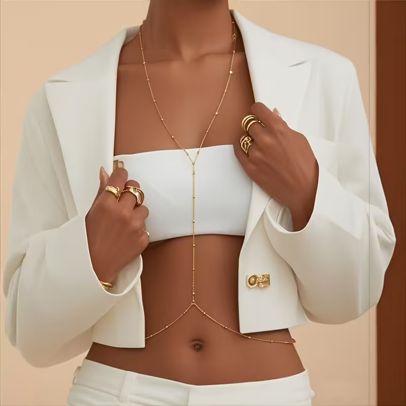 Fashion Simple Bead Chain Bohe - Body Jewelry In Bulk ulasan dan harga