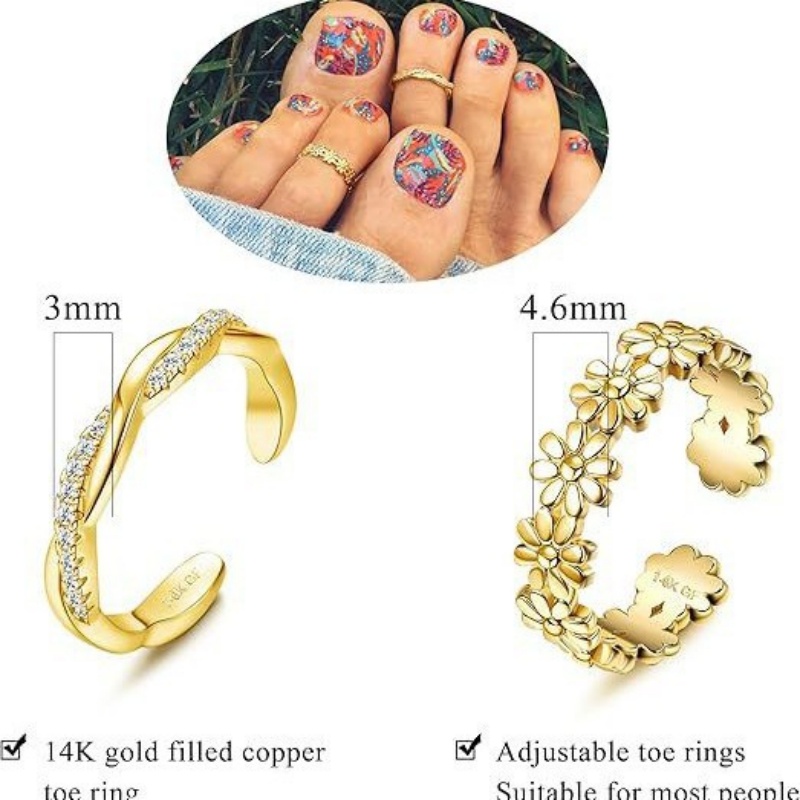 14K Gold-Plated Adjustable Zir - Body Jewelry Changing Kit ulasan dan harga
