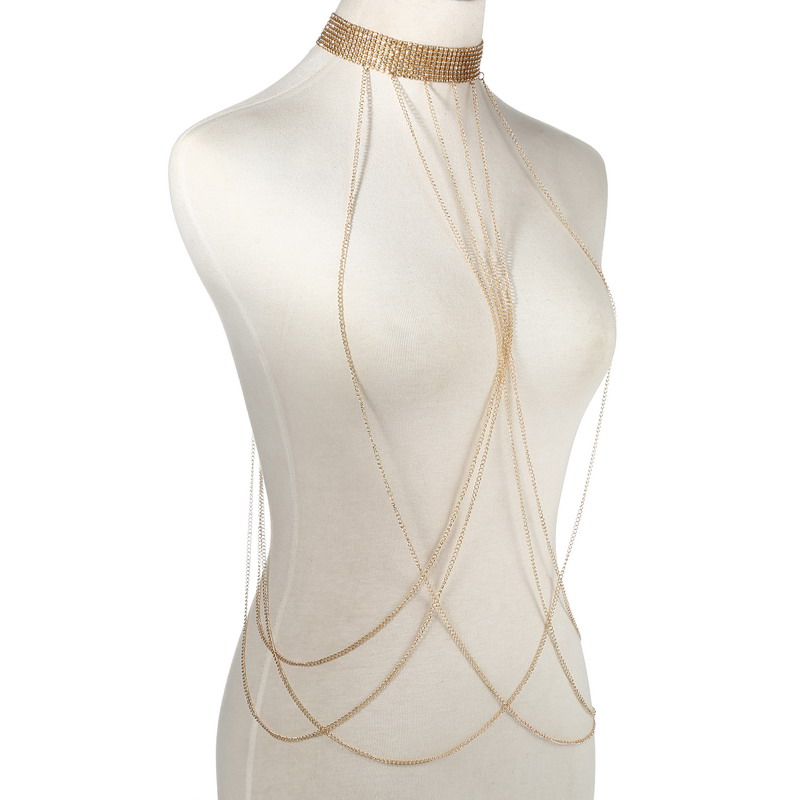 Gold Color Body Chain Women  R - Body Jewelry In Bulk ulasan dan harga
