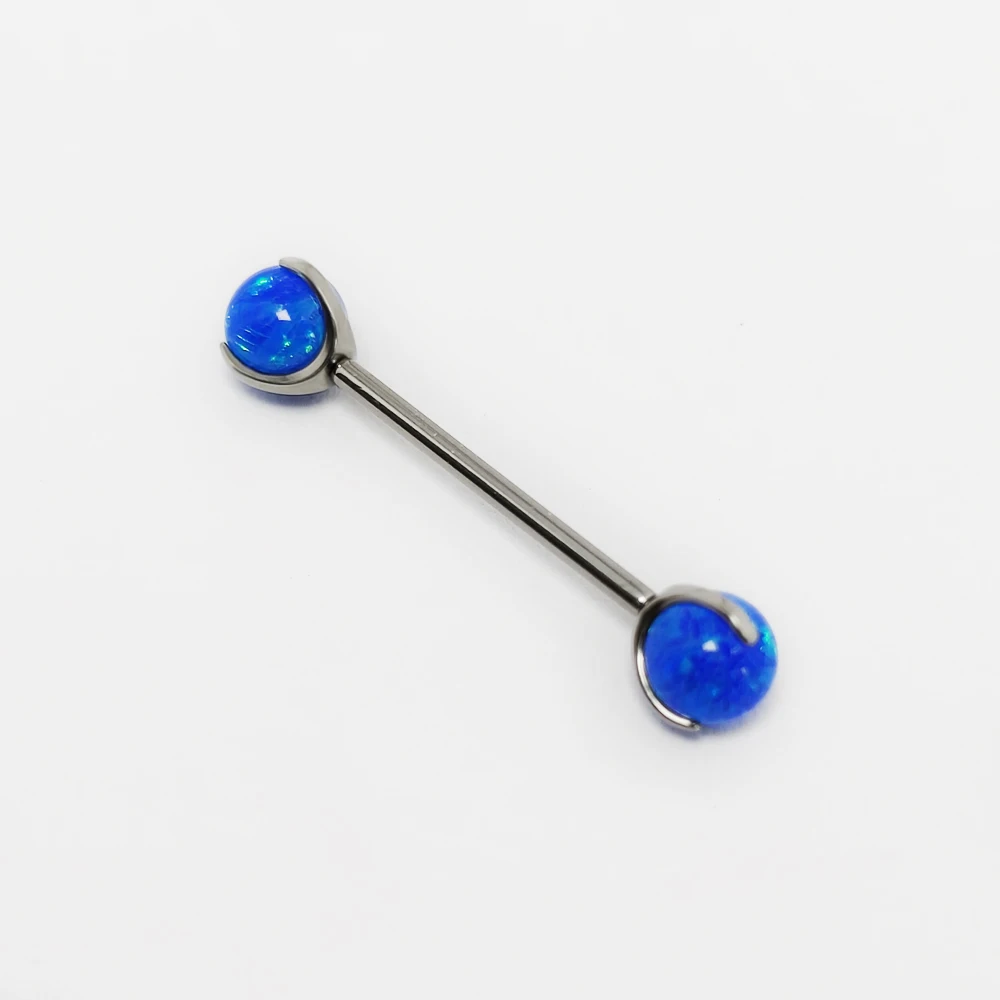 G23 Titanium opal Barbell Ball - Tongue Barbell Straight ulasan dan harga