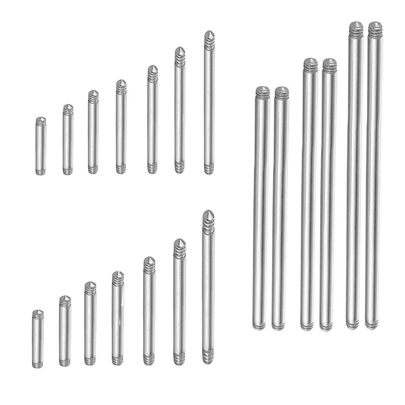 20pcs 14/16G Surgical Steel St - Tongue Barbell Straight ulasan dan harga