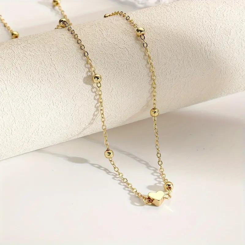 Girls Simple Heart Beaded Bell - Body Jewelry In Bulk ulasan dan harga