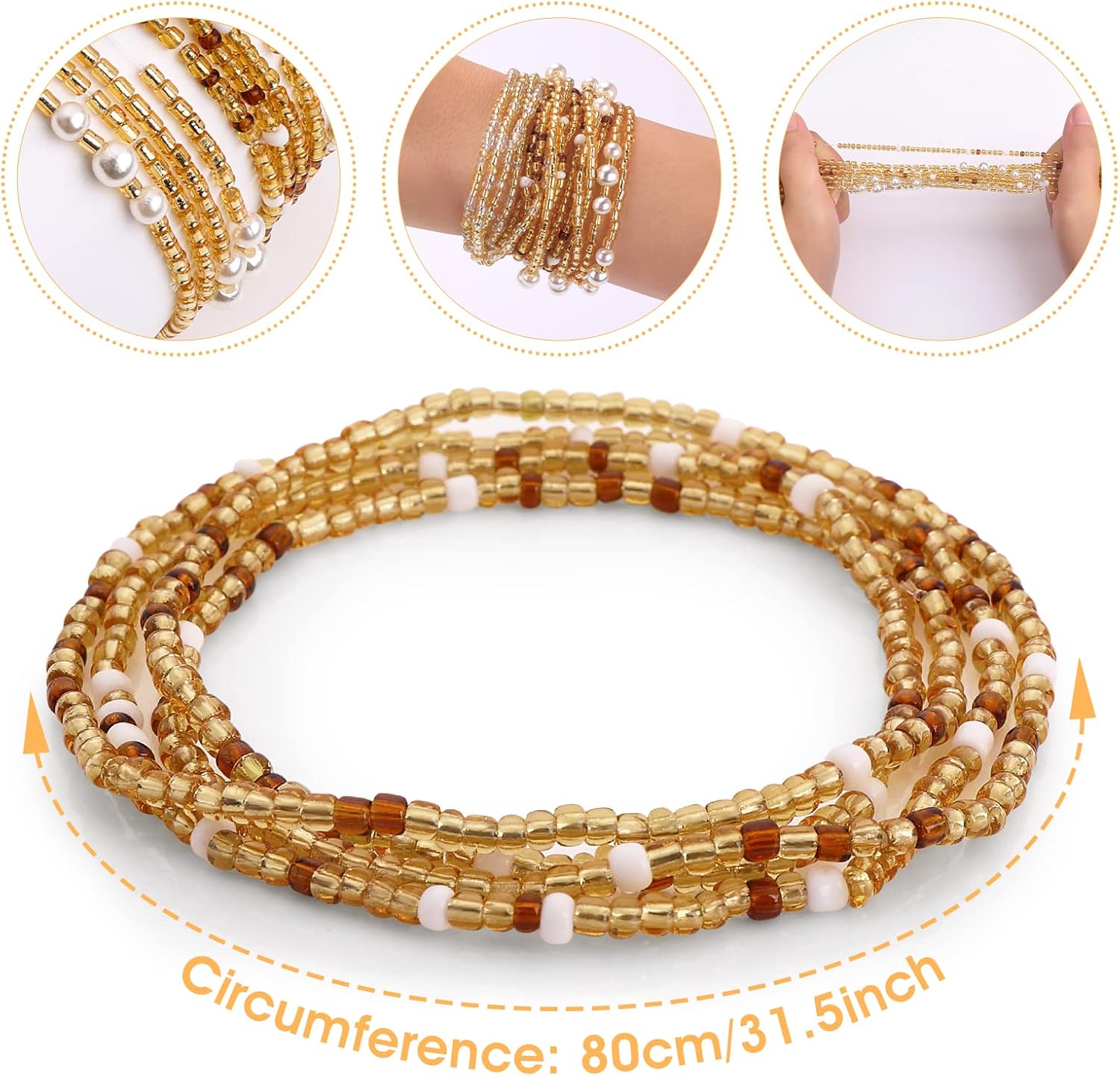 Waist Beads for Women Belly Be - Body Jewelry In Bulk ulasan dan harga