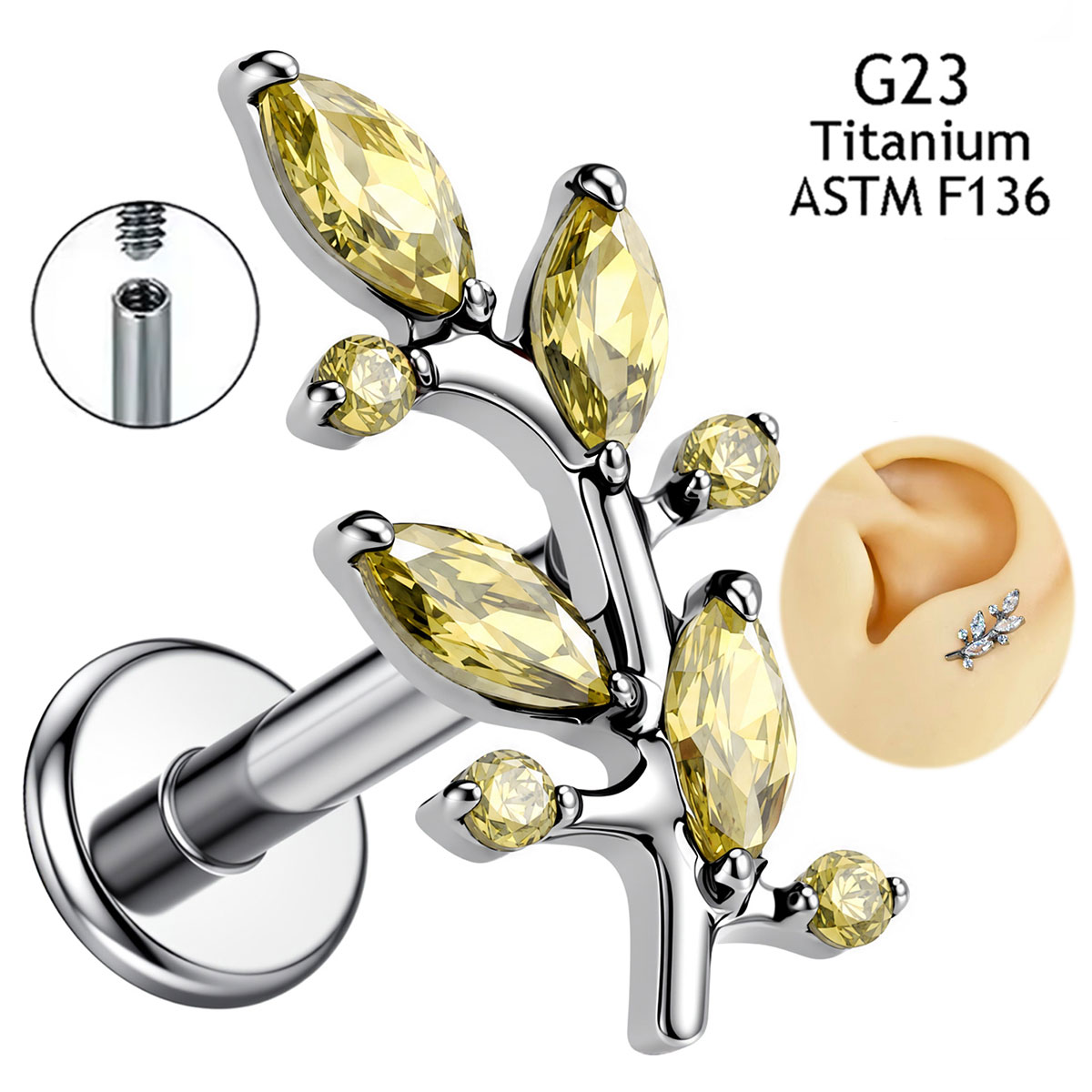 New Implant Grade ASTM F136 Ti - Body Jewelry Implant Grade Titanium ulasan dan harga