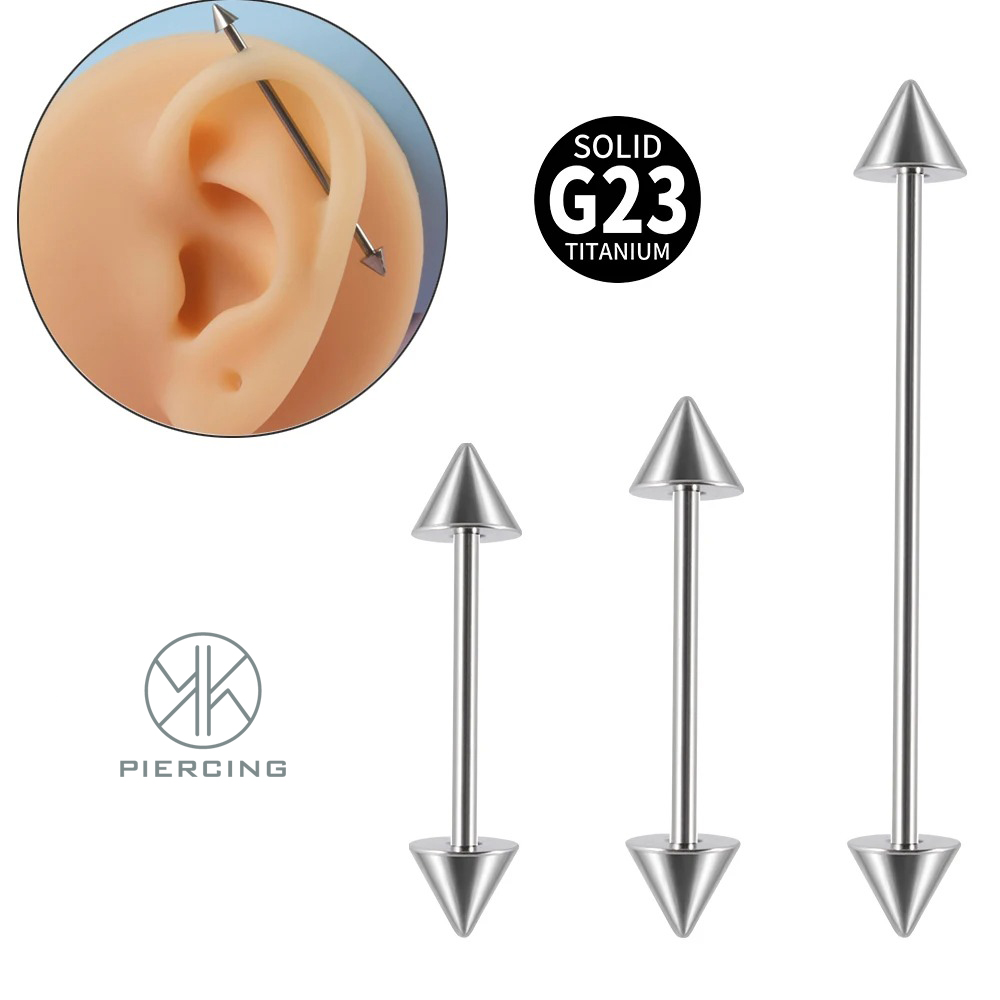1Pc G23 Titanium Cone Industri - Tongue Barbell Straight ulasan dan harga