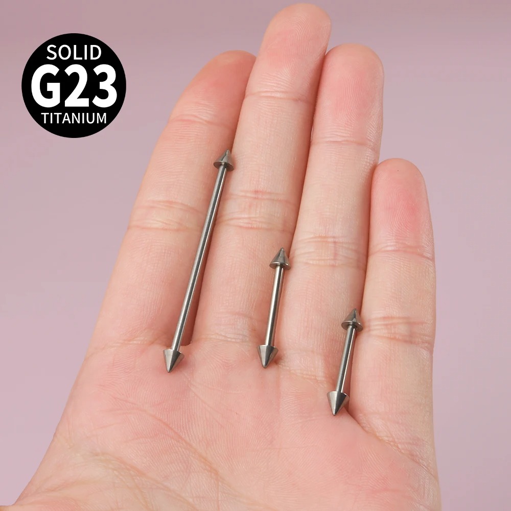 1Pc G23 Titanium Cone Industri - Tongue Barbell Straight ulasan dan harga