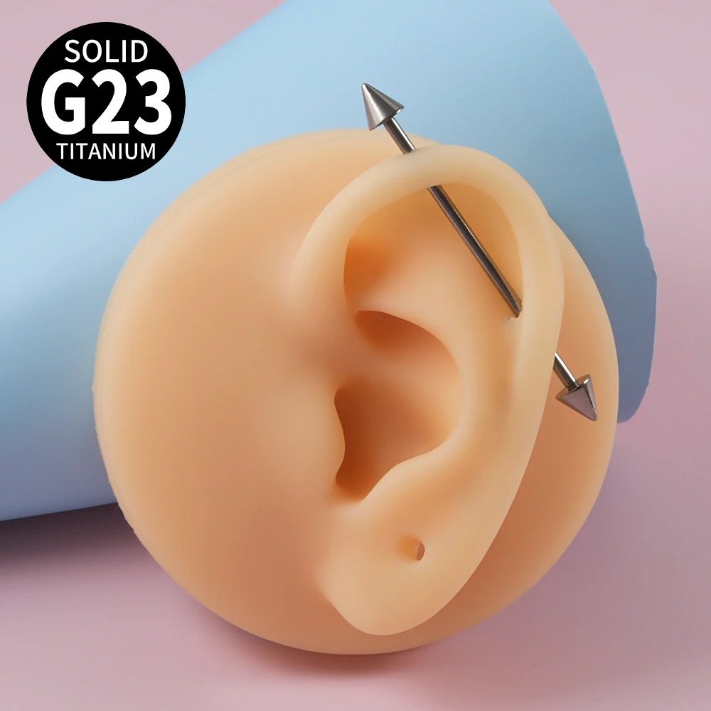 1Pc G23 Titanium Cone Industri - Tongue Barbell Straight ulasan dan harga