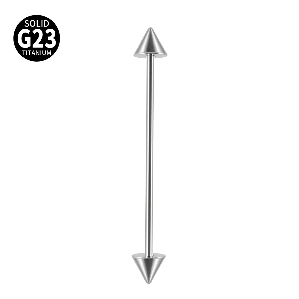 1Pc G23 Titanium Cone Industri - Tongue Barbell Straight ulasan dan harga