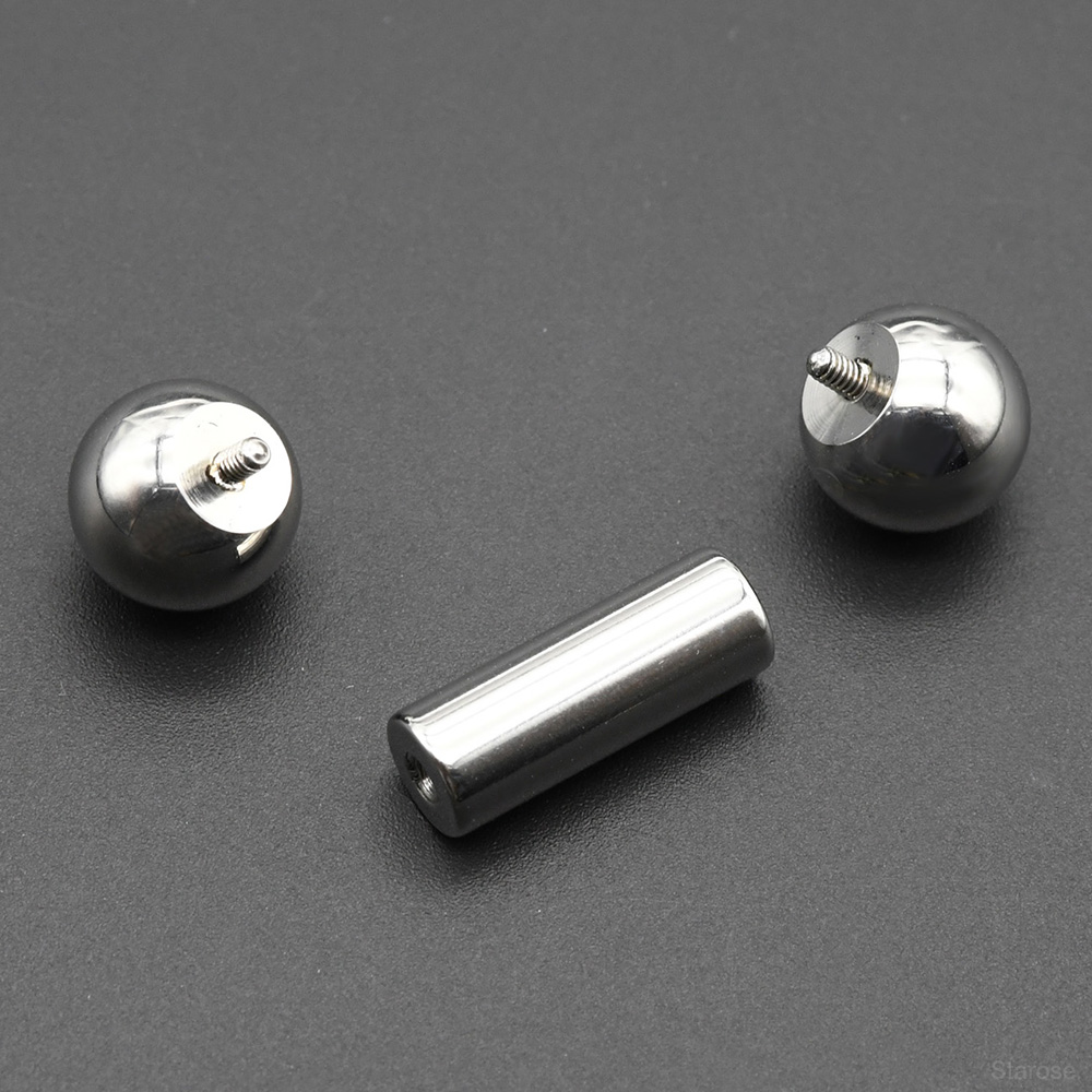 1Pc 12G-00G Stainless Steel St - Tongue Barbell Straight ulasan dan harga