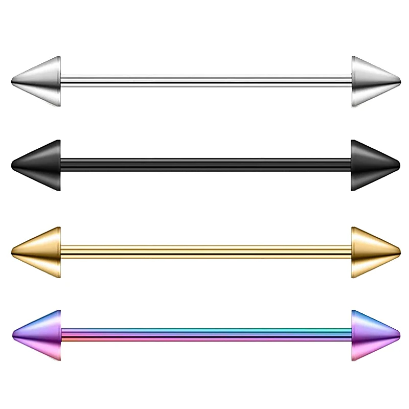 1Pcs Stainless Steel Straight  - Tongue Barbell Straight ulasan dan harga