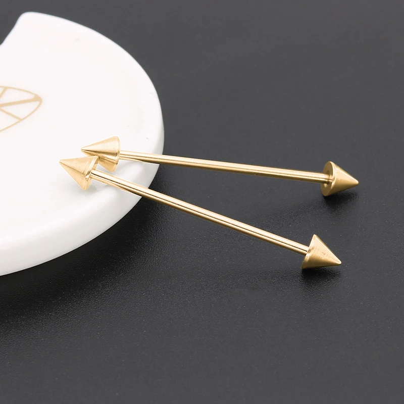 1Pcs Stainless Steel Straight  - Tongue Barbell Straight ulasan dan harga