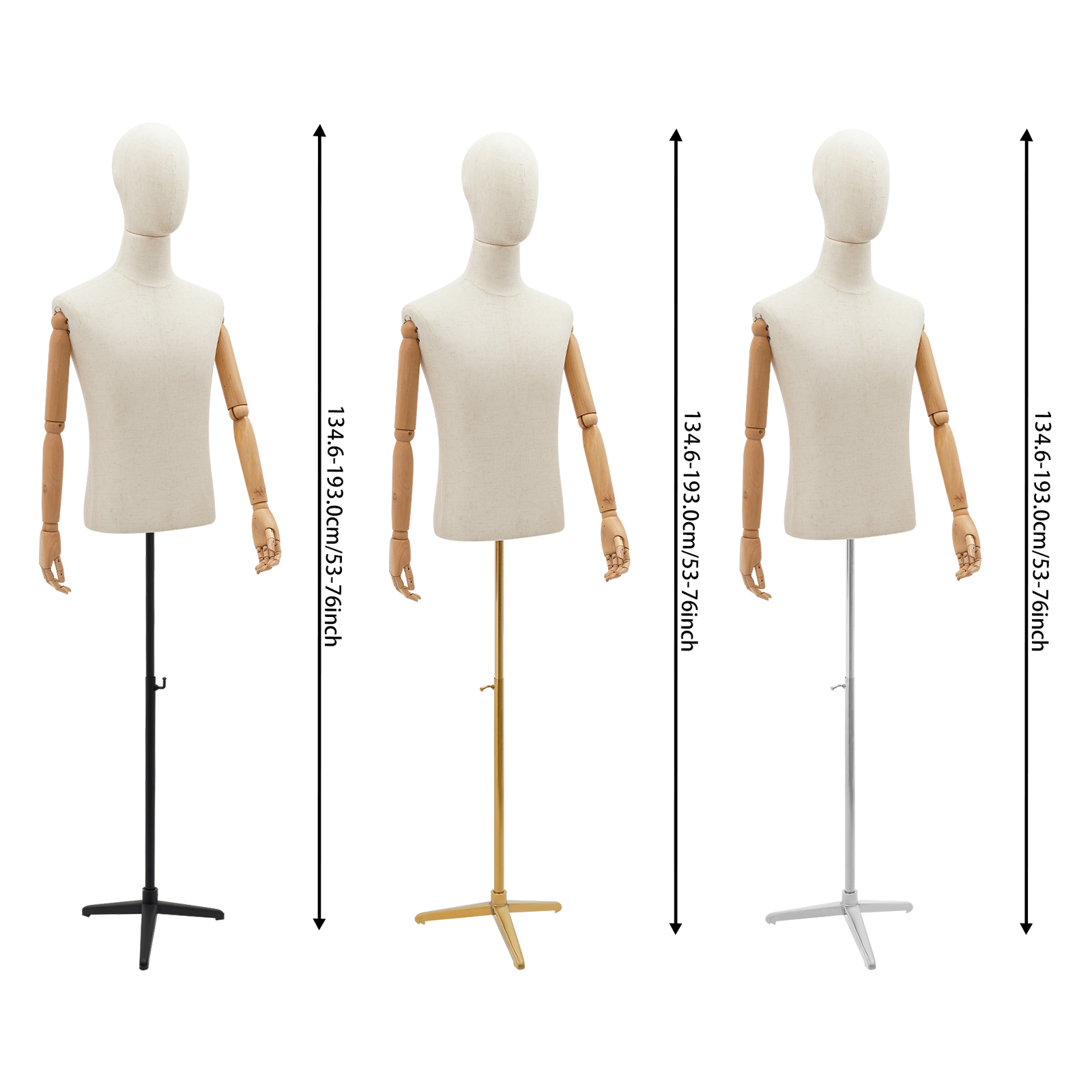 53-76in Adjustable Male Torso  - Body Jewelry In Store ulasan dan harga