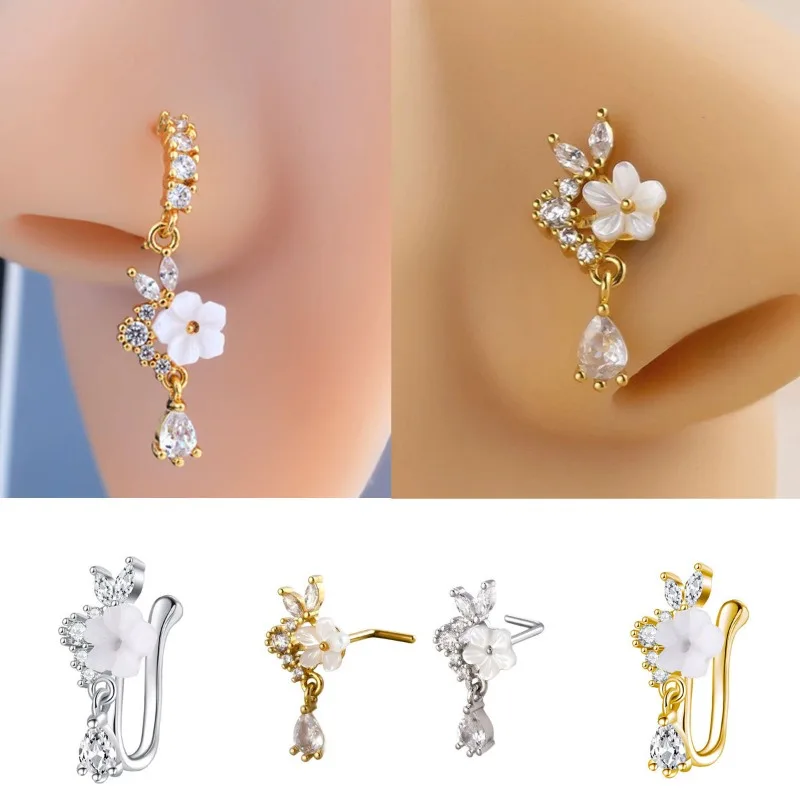 Fashion Rabbit Flower Zircon N - Yellow Body Jewelry ulasan dan harga