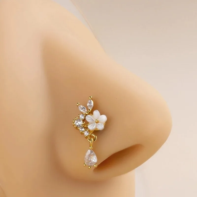 Fashion Rabbit Flower Zircon N - Yellow Body Jewelry ulasan dan harga