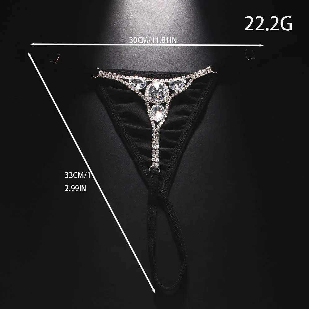Sexy Round Rhinestone Thong Ad - Body Jewelry For Women ulasan dan harga