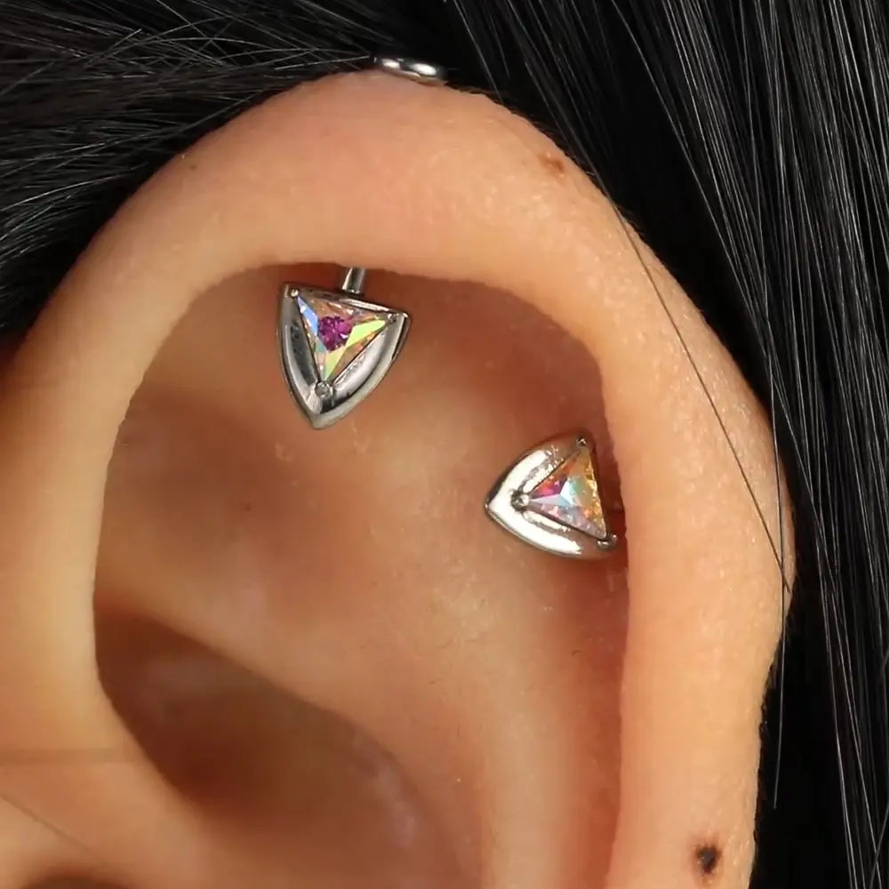 G23 Titanium Internally Thread - Body Jewelry Vertical Labret ulasan dan harga