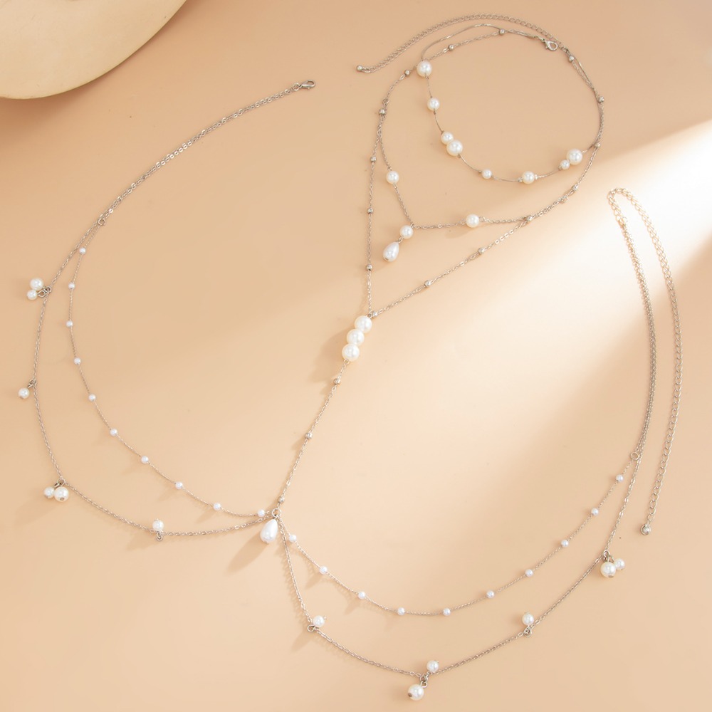 Multi Layer Imitation Pearl Ne - Body Jewelry In Bulk ulasan dan harga