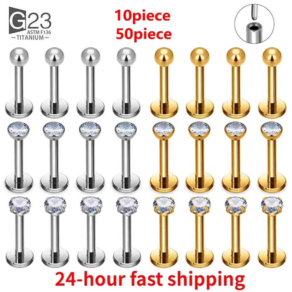 10/50pcs 20/18/16g G23 Titaniu - Body Jewelry Changing Kit ulasan dan harga