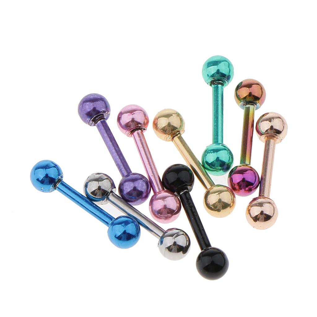 Barbell Piercings 16g Stainles - Tongue Barbell Straight ulasan dan harga